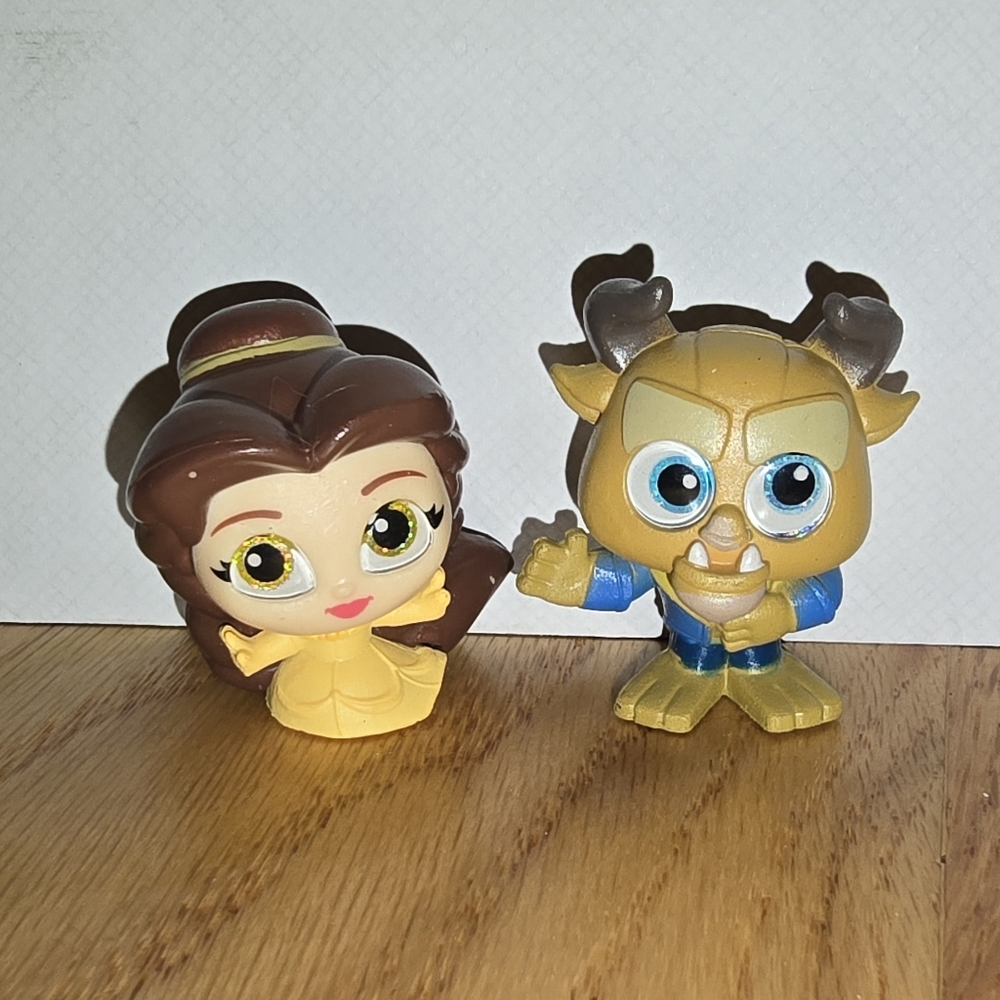Disney Doorables Belle and Beast 1" Figures